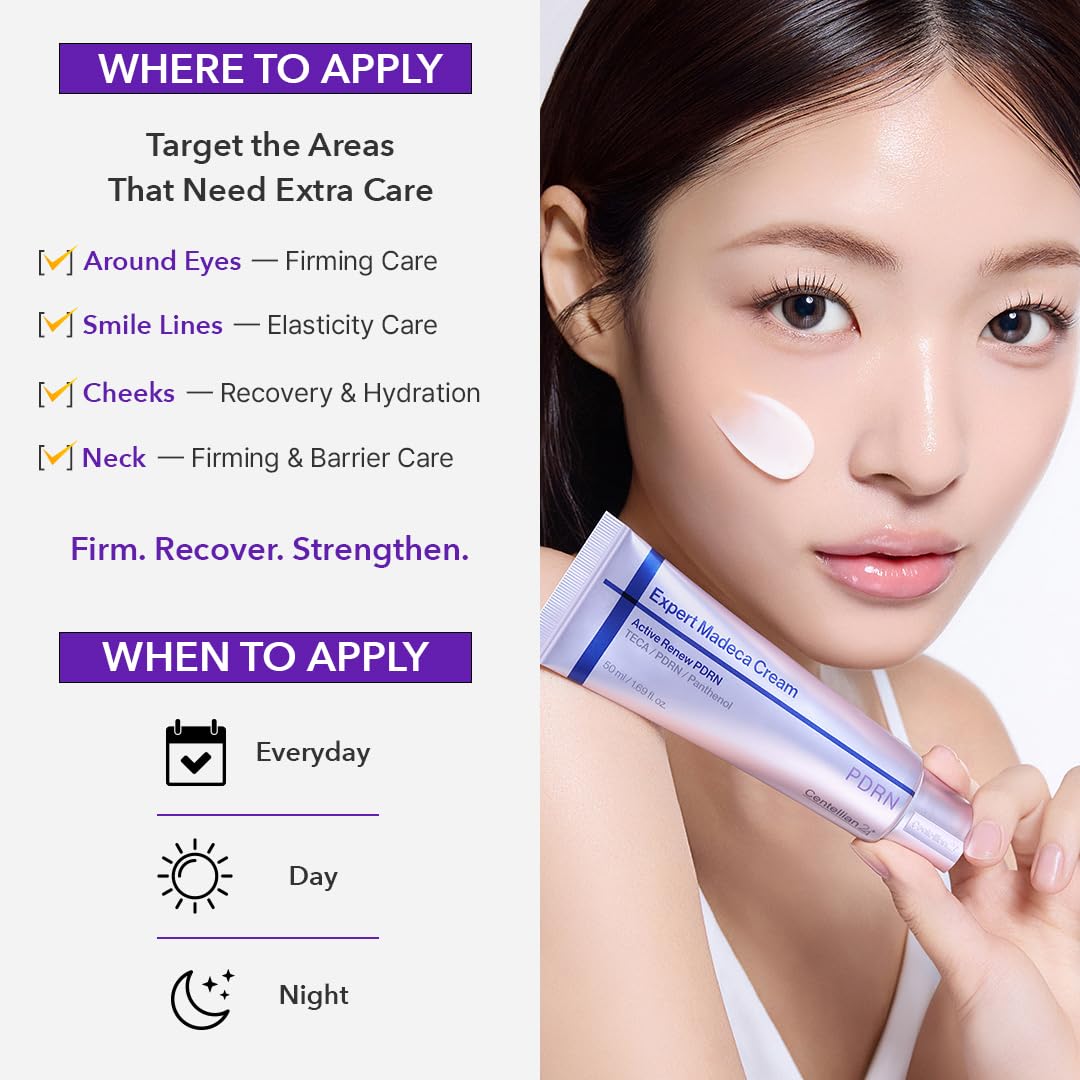CENTELLIAN 24 Expert Madeca Cream Active Renew PDRN, TECA, Firming