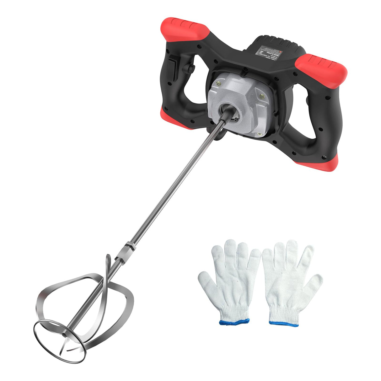 IMAYCC Cement Mixer 2100W, Portable Concrete Mixer, 110V Handheld Mud Mixer for Motar,Paint, Grout, Plaster, Thinset,Fodder Stirring Tool
