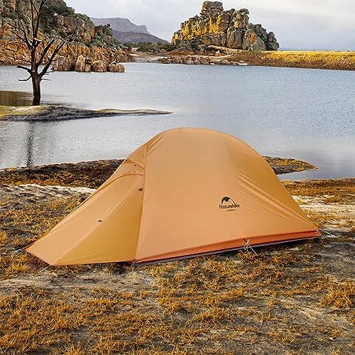 Naturehike Cloud-Up 1 Person Tent, Lightweight Backpacking Tents for One Man, Waterproof Ultralight One Person Tent for Camping Hiking Backpacking