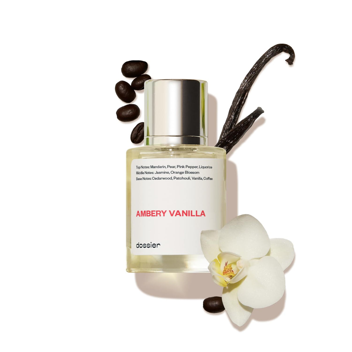 Dossier - Ambery Vanilla 3.4Oz (100ml) - Eau de Parfum - Inspired by YSL's Black Opium - Long-lasting Fragrance - Feminine