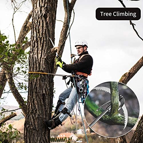 Ant Mag Grappling Hook Stainless Steel Claw Carabiner for Camping Hiking Tree Grabbing and Water Lifting Salvage