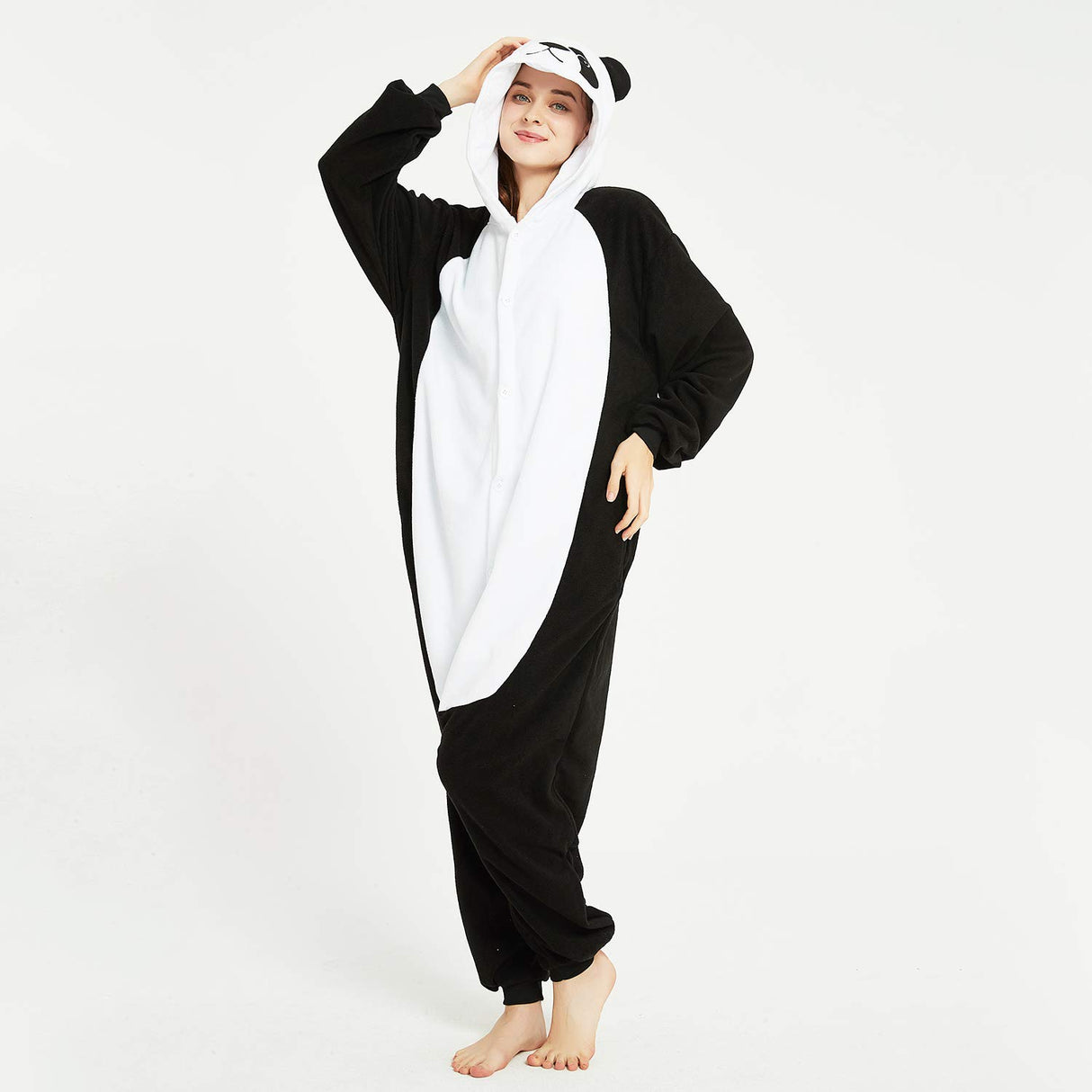 III HHONS Onesie Teen Animal Panda Pajamas Adult Funny Onesies For Halloween Christmas Party Costume Women/Men