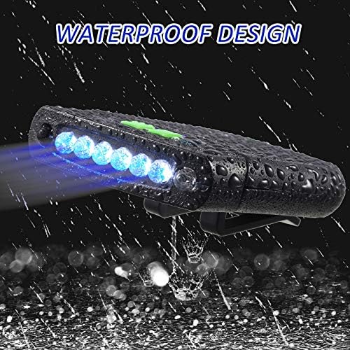 Mudder LED Clip on Cap Lights USB Rechargeable Cap Flashlight Clip Waterproof Ultra Bright Hat Flashlight Headlamp for Fishing Camping Hand Work