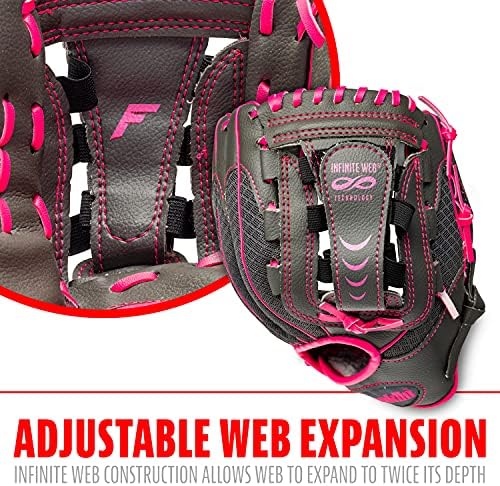 Franklin Sports Youth Teeball Gloves - Shok Sorb Kids Baseball + Teeball Mitt - Boys + Girls Fielders Gloves for Teeball, Baseball + Softball - 10.5" Inch Glove - Multiple Colors