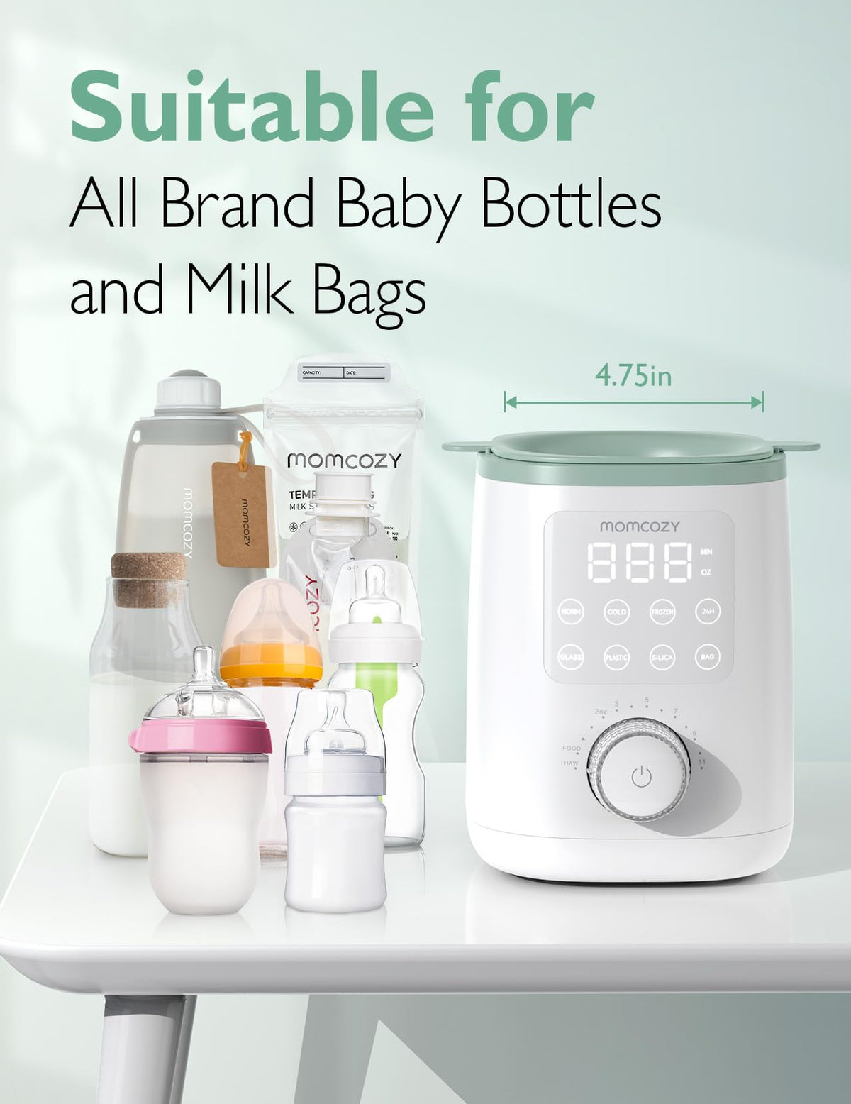 Momcozy Baby Bottle Warmer for Breast Milk, Fullest Nutrients Preserved