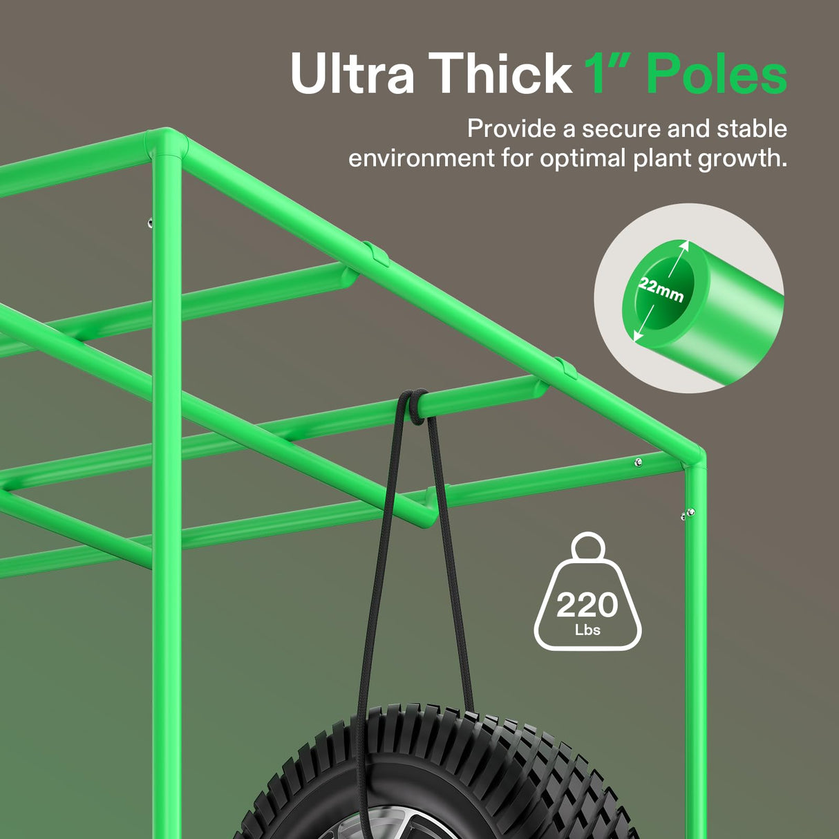 VIVOSUN PRO Grow Tent 2x4x6 Indoor Grow Tents 24"x48"x 72" Thick 1 inch Poles High Reflective Mylar Oxford Fabric Extra Hanging Bars & High CFM Kit for Hydroponics Indoor Plant