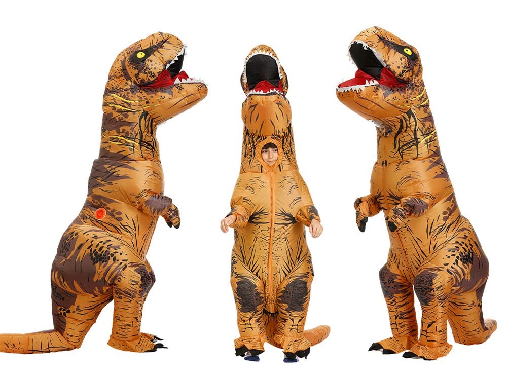 lucky cup Inflatable Dinosaur Costume kids, Blow Up Dinosaur Costume for Children, Fancy Dino Party Halloween Cosplay Christmas Costume