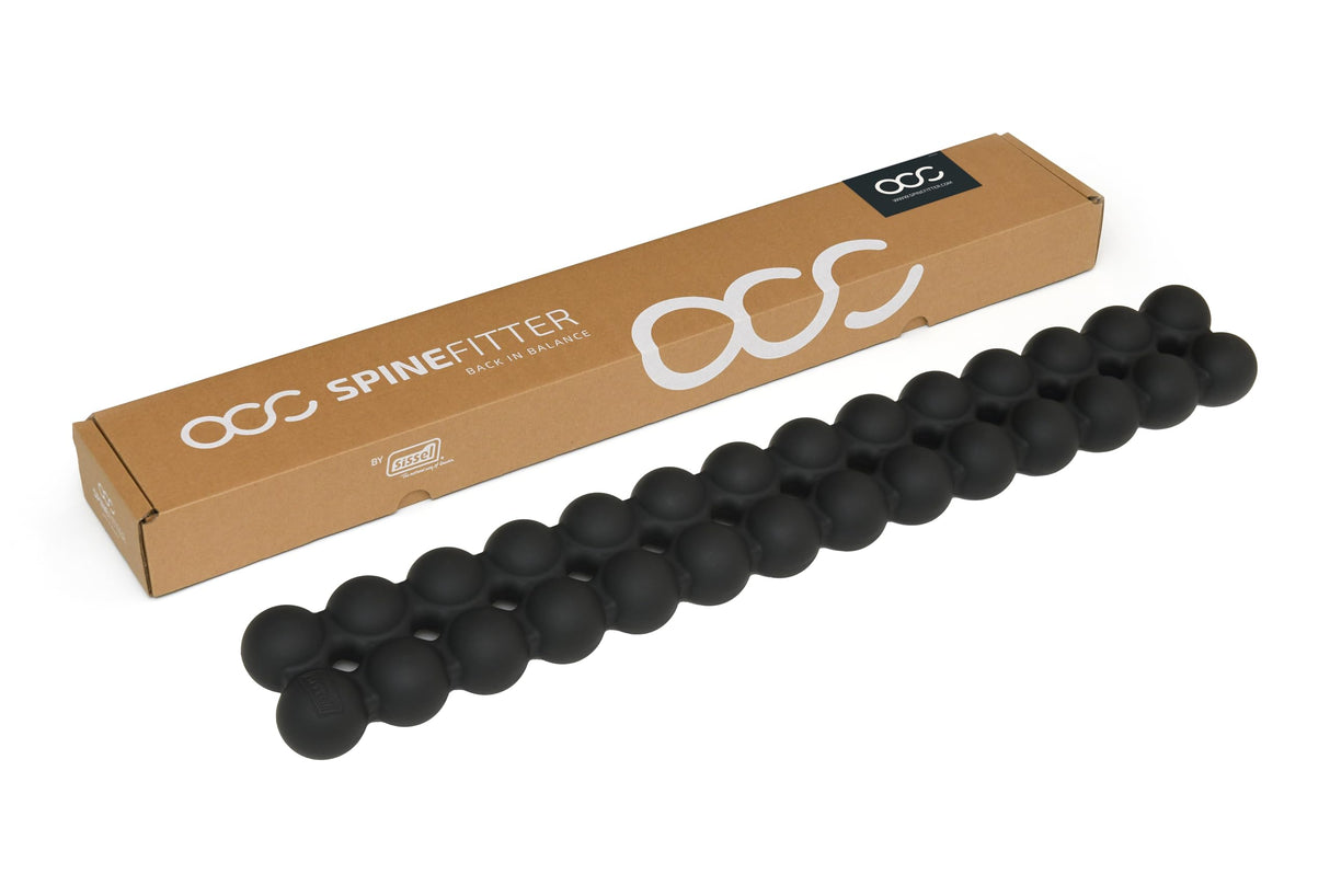Spinefitter by Sissel, Back Stretcher, Back Cracker for Upper & Lower Back Relief, Spine Decompressor, Spinal Decompression for Back Relief, Posutre Corrector, Ideal for Pilates & Yoga, Black