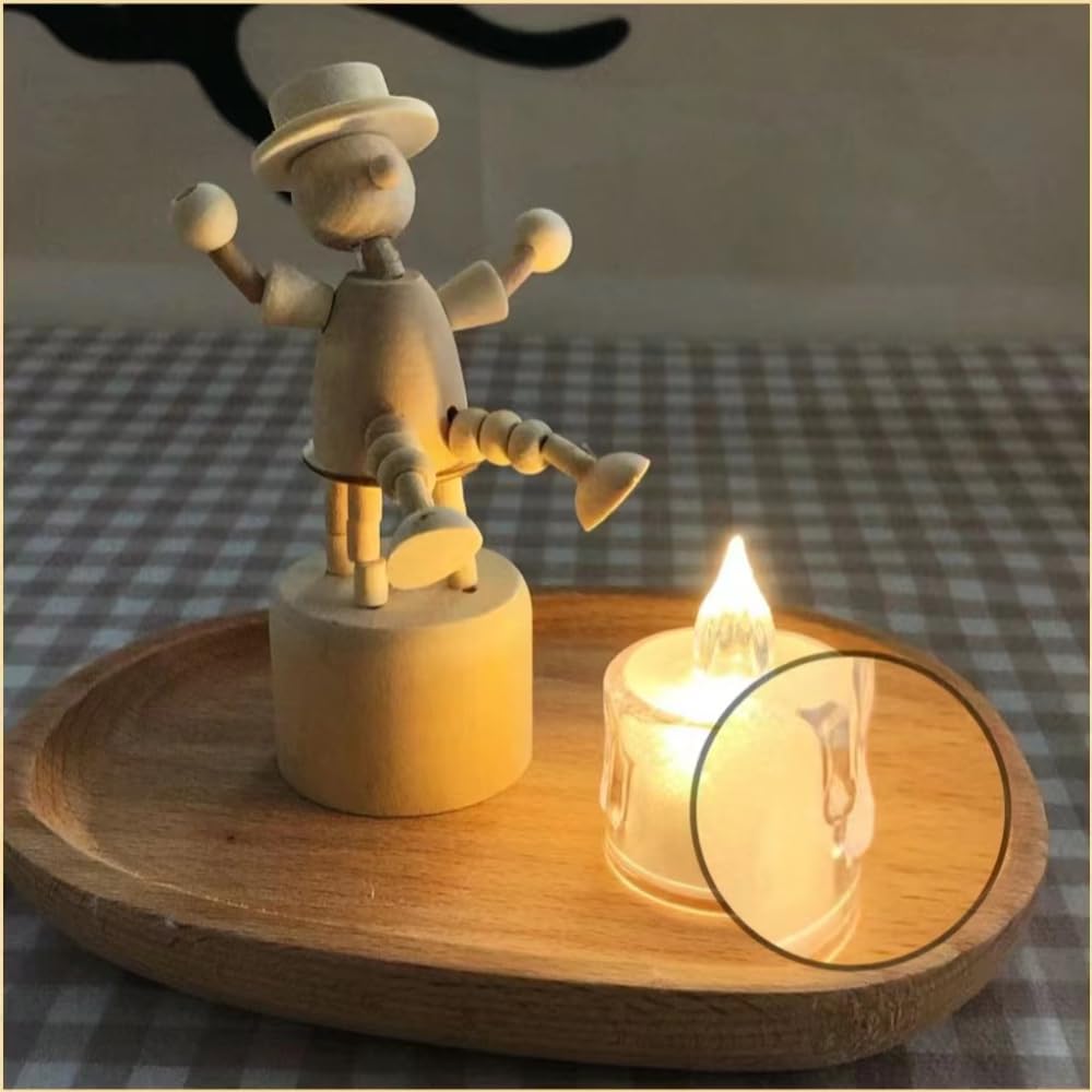 SupBri 48 Pack Flameless Tea Lights - Battery Operated Crystal LED Tealight & Votive Electric Fake Candles for Valentines & Christmas