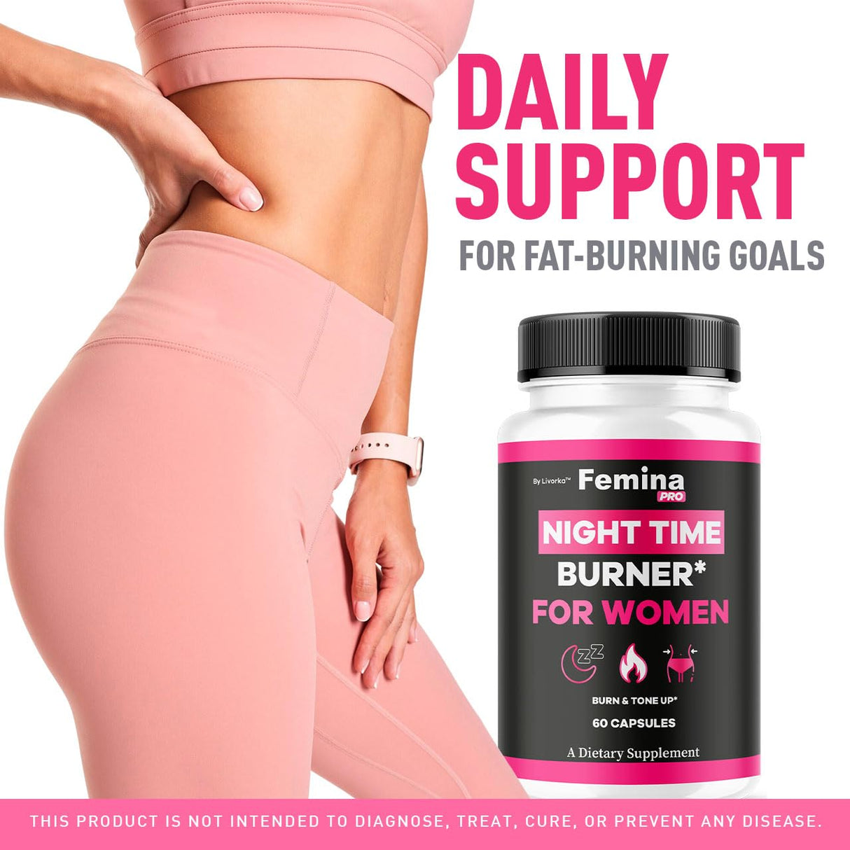 (2 Pack) FeminaPro Nighttime Advanced Formula - FeminaPro Night Time Maximum Strength Health & Wellness, FeminaPro Night Time Capsules for Women, Premium Support Supplement, 120 Capsules for 2 Months