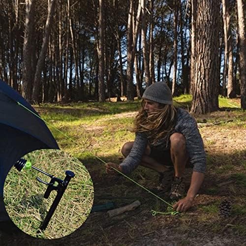16 Pack Tent Stakes Heavy Duty Metal Tent Pegs for Camping Steel Tent Stakes 16 inch Unbreakable and Inflexible