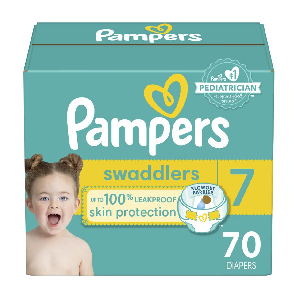 Pampers Baby Diapers - Swaddlers - Size 4, 66 Count, Ultra Absorbent Disposable Infant Diaper
