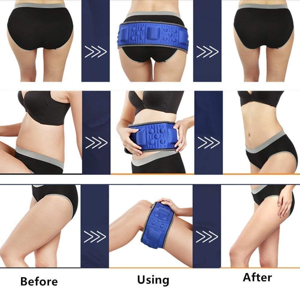 Burning Fat Slimming Belt Electric Weight Lose Magnet Belt Vibration Massage Rejection Shaper Bel of Fat Machine for Waist, Thigh, Hip, Leg