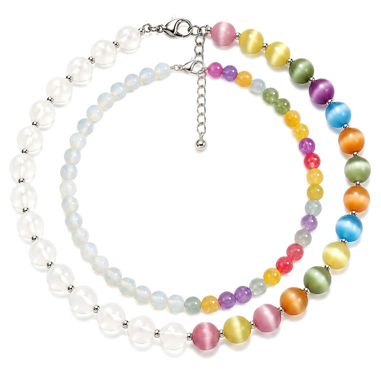 Dopamine Necklace Color Changing Beads Necklace Set Fun Jewelry Accessories