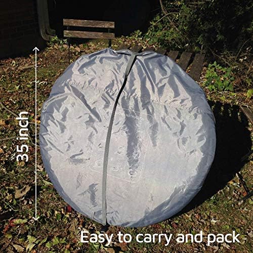 4 Person Easy Pop Up Tent,9.5’X6.6’X52'',Waterproof, Automatic Setup,2 Doors-Instant Family Tents for Camping, Hiking & Traveling