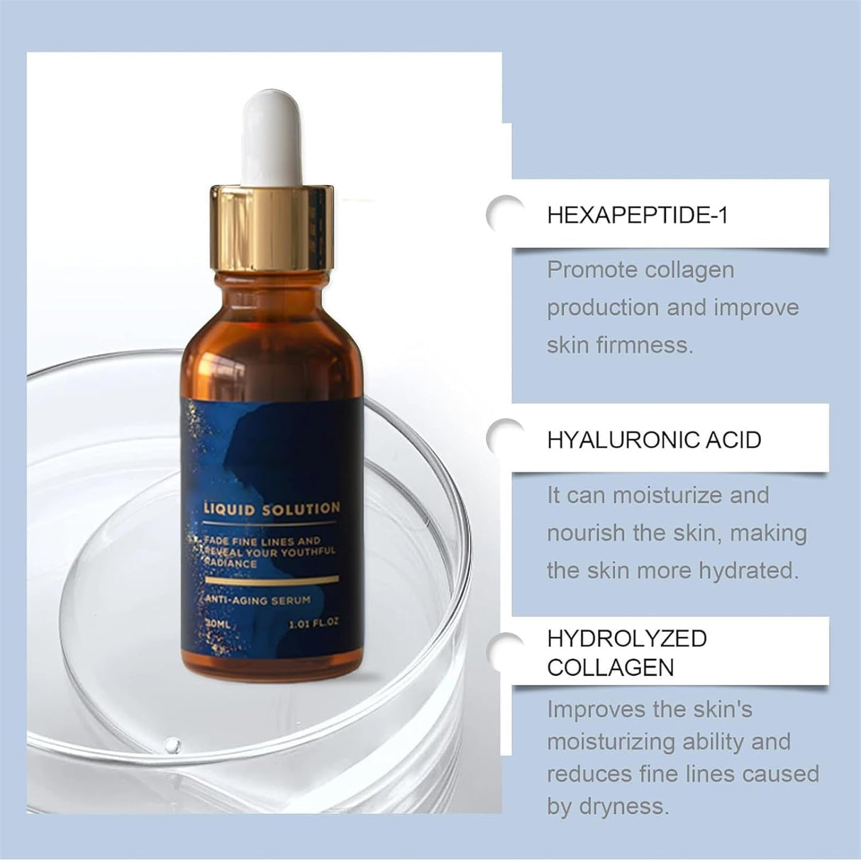 Olavita Serum Facial Serum, Vitamin C & E Serum, Anti Aging Face Tightening, Boost Skin Collagen, Reduce Wrinkles & Plump Skin(3pcs)