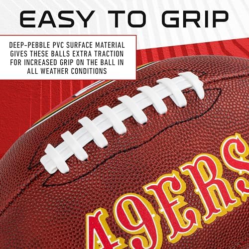 Franklin Sport NFL Team Football - Youth Junior Size Football for Kids - Official NFL Team Logo + Colors Youth Football - Kids NFL Fan Shop Football