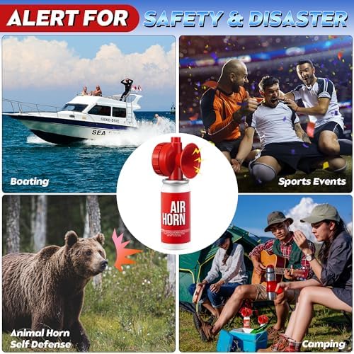 Saillong 1.4oz Boat Air Horn for Safety, Loud Marine Air Horns Can, Mini Small Blow Fog Bear Air Horn, Emergency Use for Sporting Events, Boat, Animal Alarm