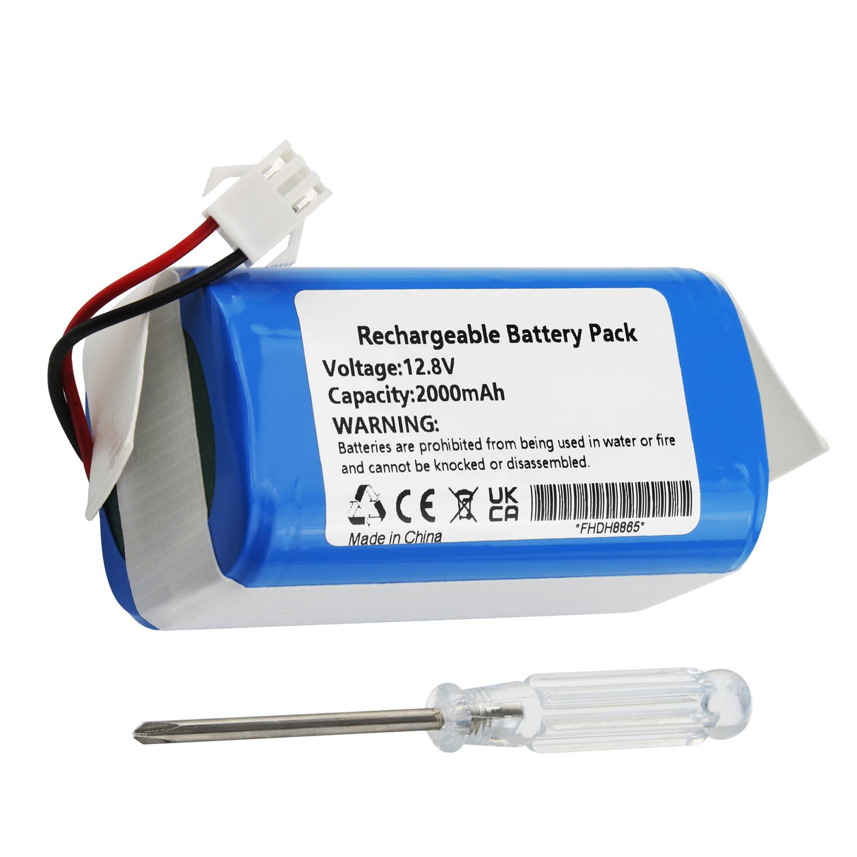 MULS 12.8V M210 Battery Replacement for Lefant M210 M210 Pro M210P M210B M213 M213S M320, OKP Life K2 Robot Vacuum Cleaner 2000mAh