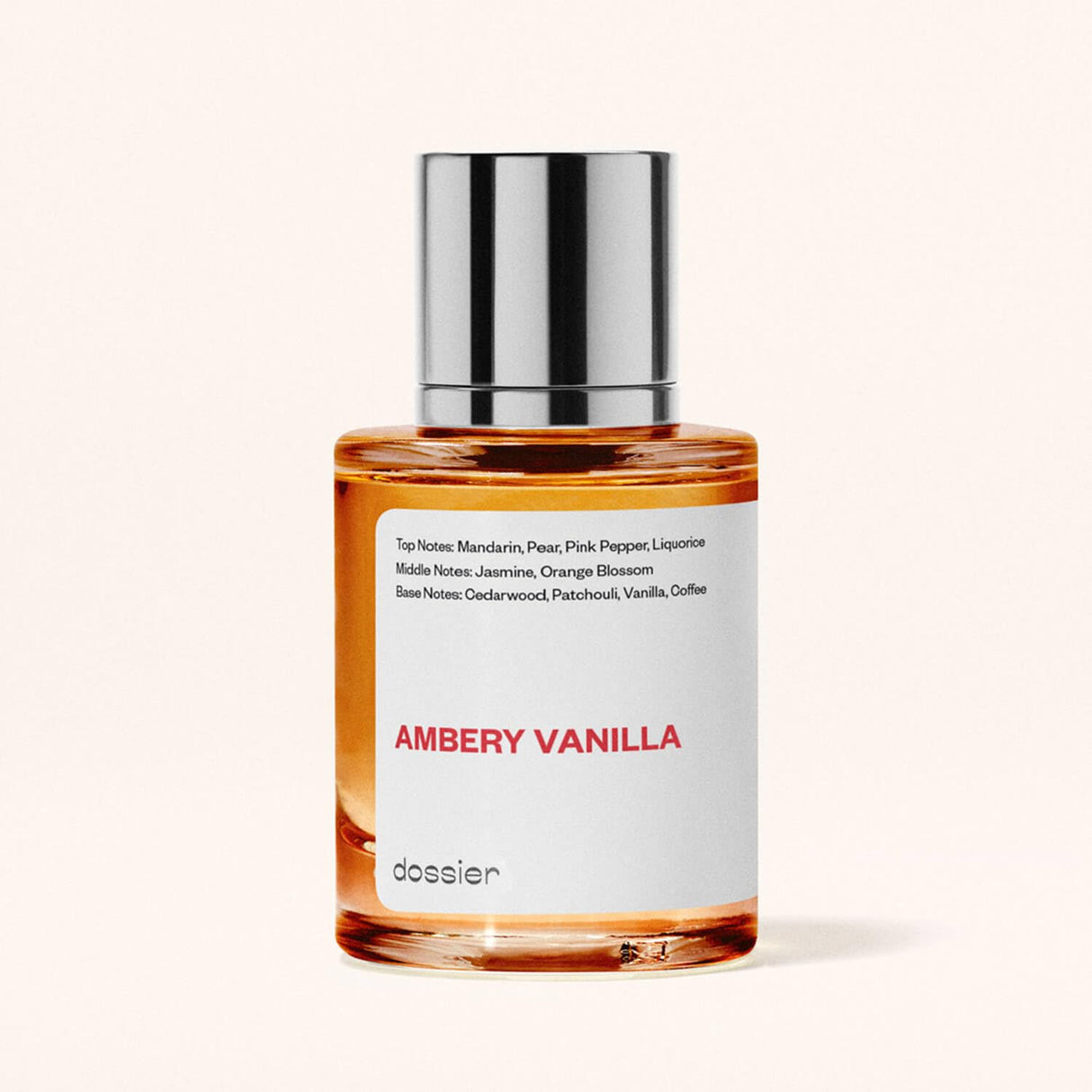 Dossier - Ambery Vanilla 3.4Oz (100ml) - Eau de Parfum - Inspired by YSL's Black Opium - Long-lasting Fragrance - Feminine