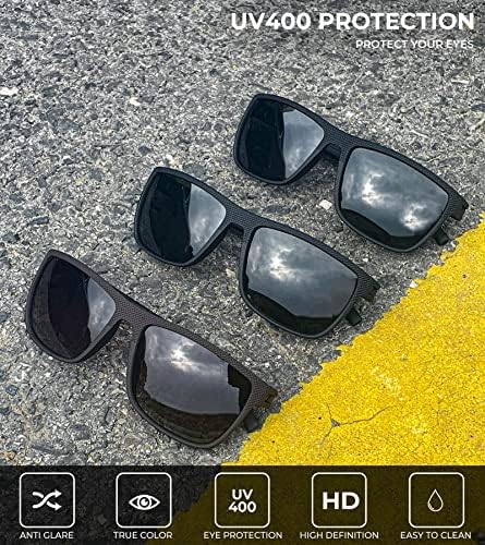 KALIYADI Polarized Sunglasses for Men, Lightweight Sun Glasses with UV Protection for Driving Fishing Golf