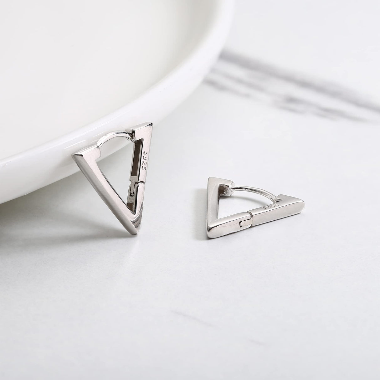 MILACOLATO Solid 925 Sterling Silver Small Huggie Hoop Earrings for Women