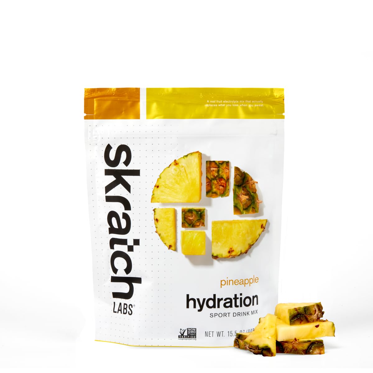 Skratch Labs Hydration Powder | Sport Drink Mix | Electrolytes Powder for Exercise, Endurance, and Performance | Pineapple | 20 Servings | Non-GMO, Vegan, Kosher