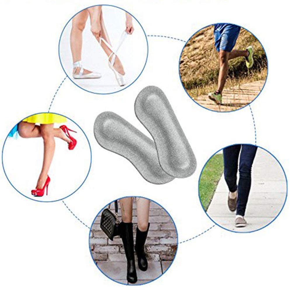 10 Pairs Ultra Soft Leather Heel Grips by Pedimend™ | Shoes Too Big | Eliminates Slipping and Rubbing | Prevent Blisters - Skin Irritation/Soreness | Odor Resistant | Foot Care (Suede Leather