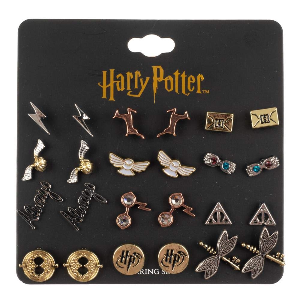 Harry Potter Hogwarts Symbols Zinc Alloy Earrings Set for Women