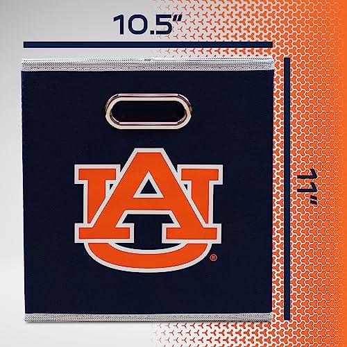 Franklin Sports NCAA College Team Fabric Storage Cubes Made to Fit Storage Bin Organizers