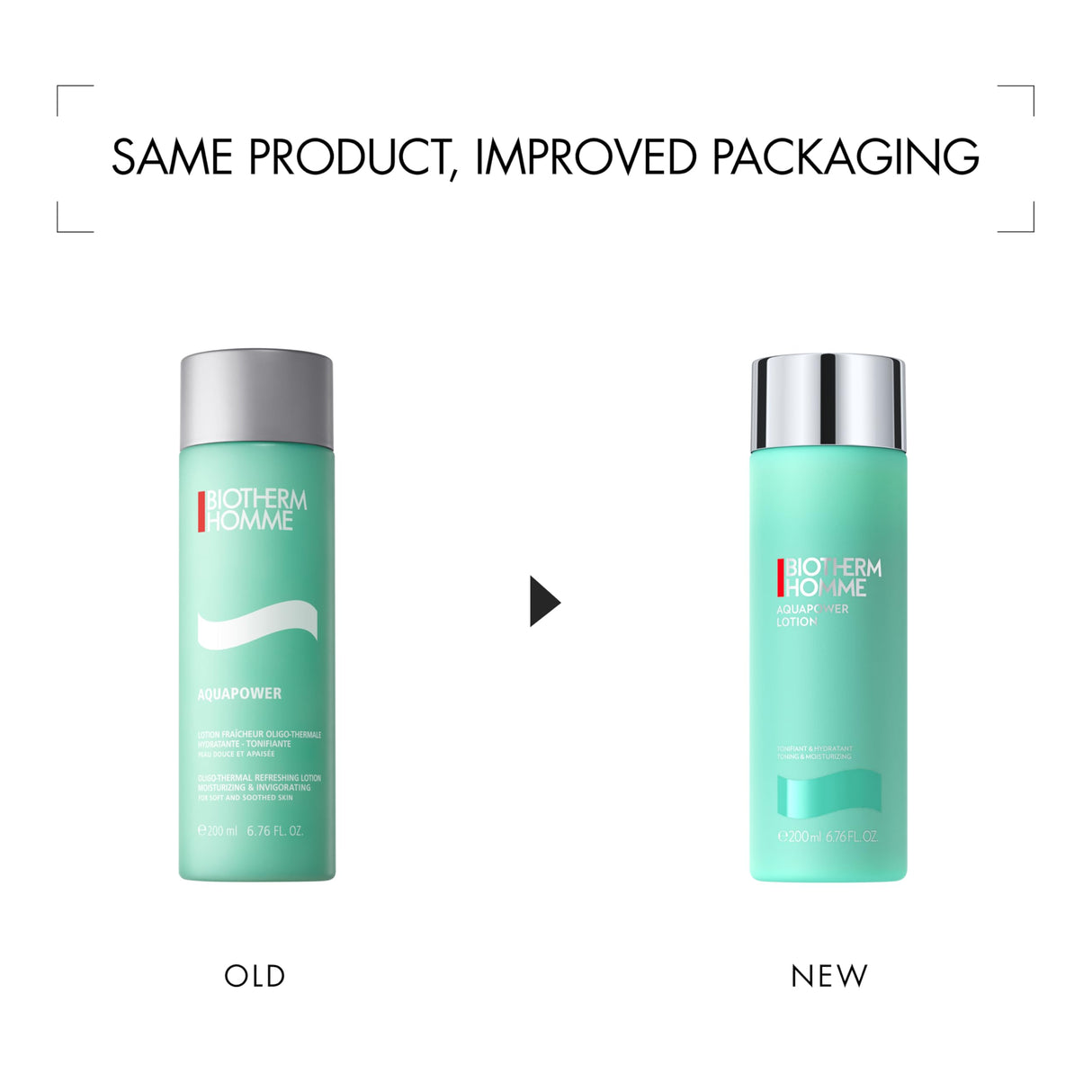 Biotherm Aquapower Toning & Moisturizing Face Lotion for Men, with Biotech Plankton & Oligo Sugars, Prevents Razor Burn and Skin Redness for Soothed & Hydrated Skin, 6.8 Fl. Oz.