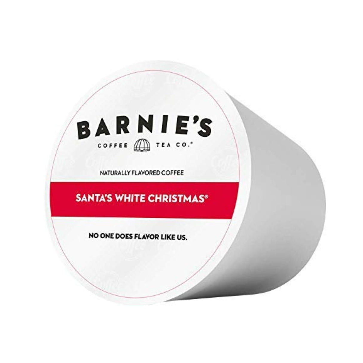 Barnie's Santa's White Christmas Coffee Pods Compatible with Keurig Brewers - A Festive Holiday Coffee Blend of Coconut, Vanilla, and Caramel Flavors - 48 count