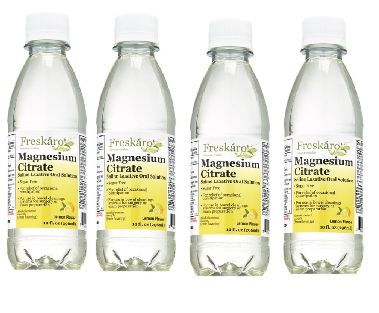 Magnesium Citrate Solution Lemon 10 fl oz (4 Pack)