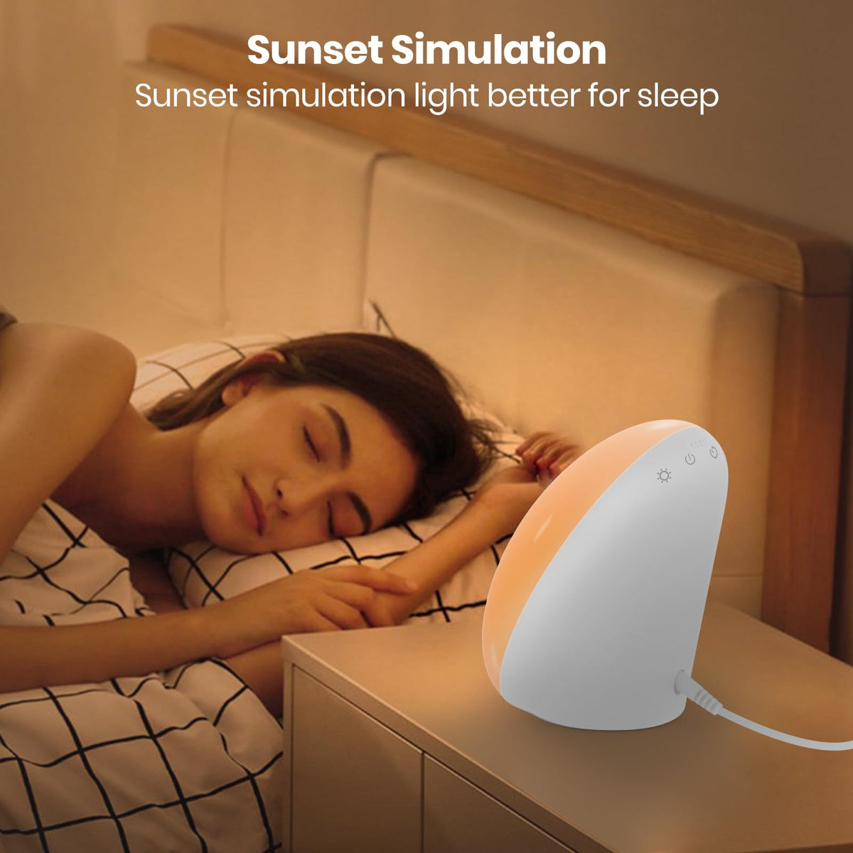 LASTAR Sun Lamp, 10,000 Lux Sunlight Lamp with 4 Color Temperatures & 5 Brightness & 1H Timer, Touch Control Daylight Lamp with Memory Function for Home