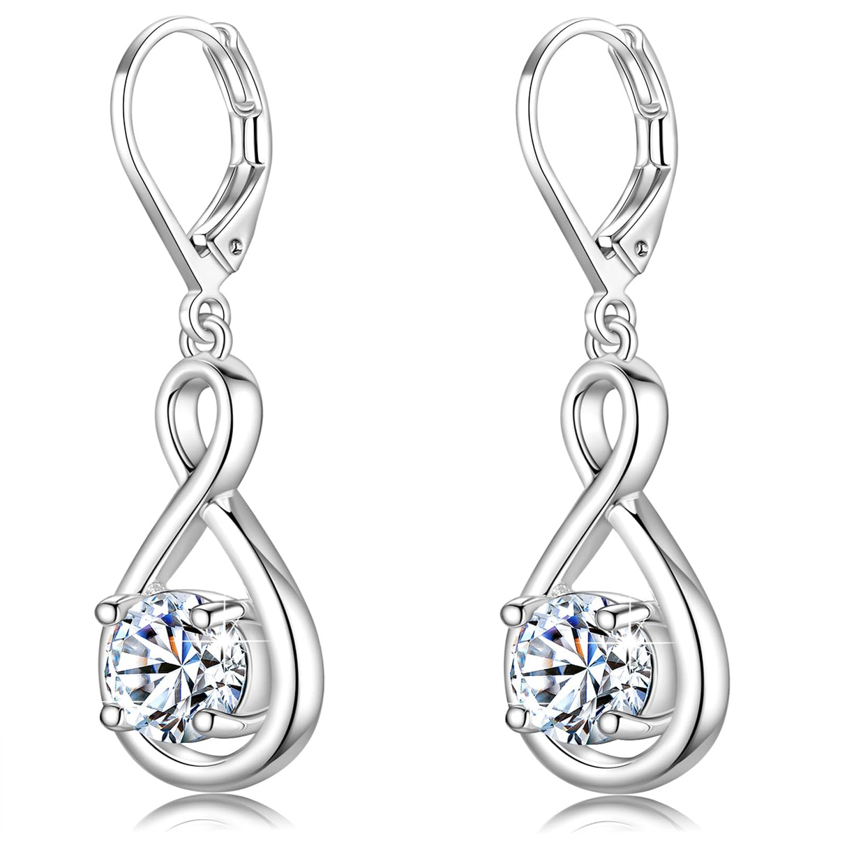 925 Sterling Silver 1.2ct Moissanite Teardrop Dangle Drop Earrings for Women Hypoallergenic, Women's Jewelry Gift