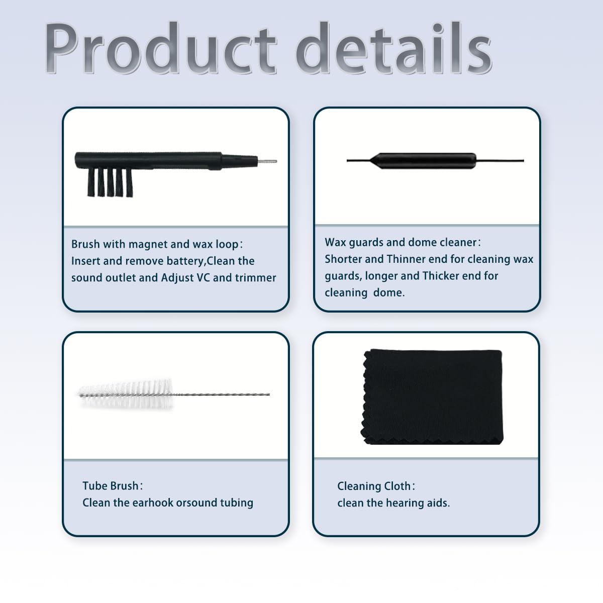 GN Cerustop Wax Guards PN 20439700 Filters for Resound/phonak/Unitron/Resound/Beltone/Widex Heaing Aids with Cleaning Brush Tools Kit and Carry Case-3packs