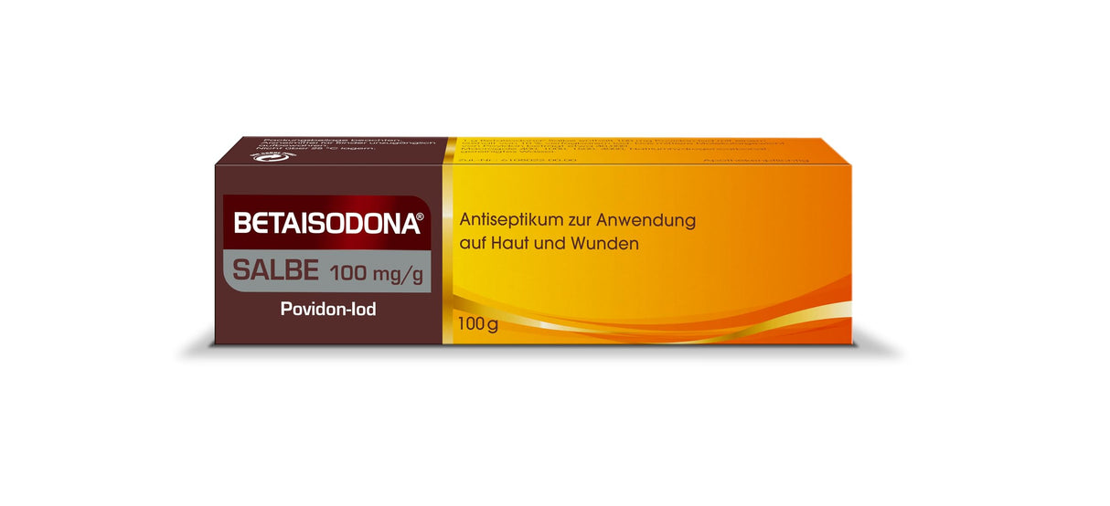 Betaisodona® Salbe 100 g Wunddesinfektion für Erwachsene und Kinder ab 1 Jahr, Wunddesinfektionsmittel ohne Alkohol mit PVP-Iod – brennt nicht
