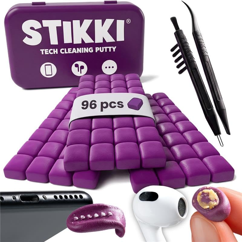 STIKKI Cleaning Putty & Precision Tools - Earbud, Port & Phone Cleaning Kit