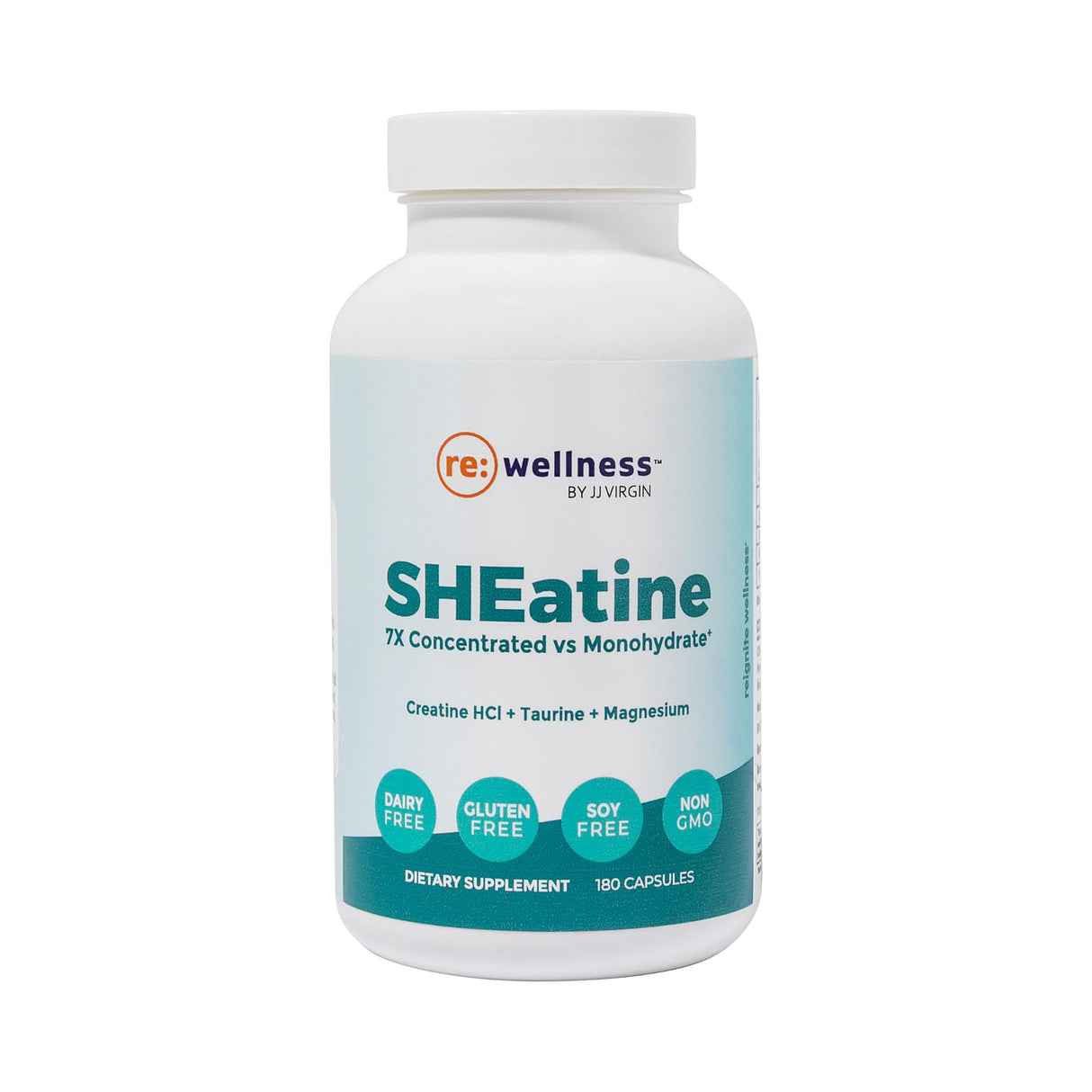 Reignite Wellness by JJ Virgin | SHEatine | Creatine HCL, Taurine & Magnesium Glycinate | 180 Capsules