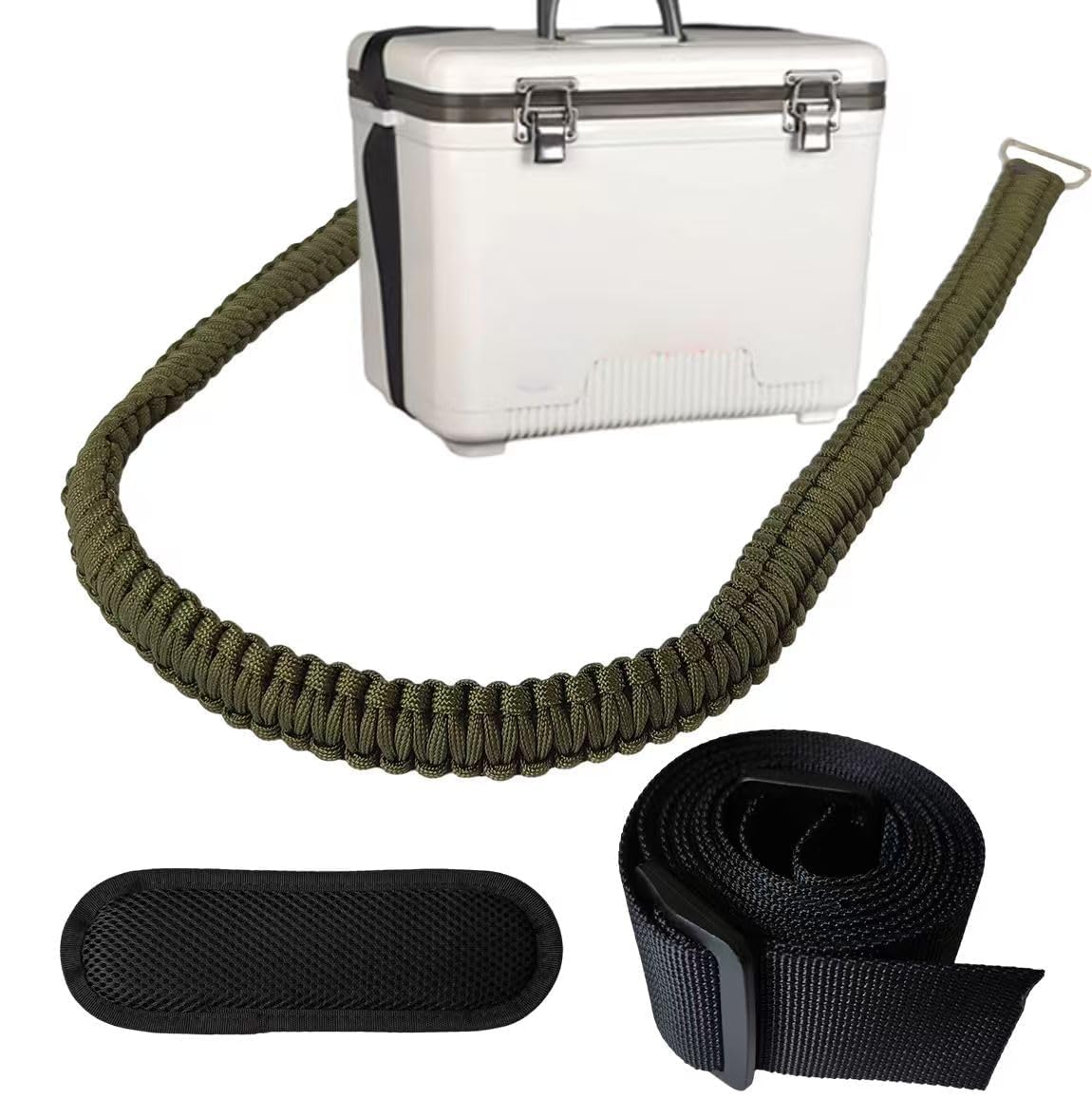 Ajqxh Paracord Cooler Strap for Engel-13qt and 19qt, Adjustable Cooler Accessories with Shoulder Pad and Buckles
