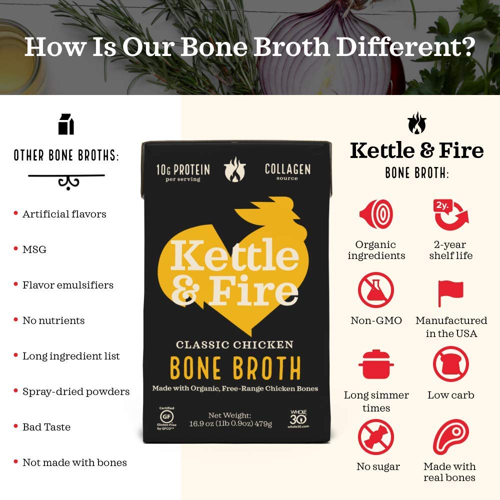 Kettle And Fire Broth Chicken Bone 32 OZ
