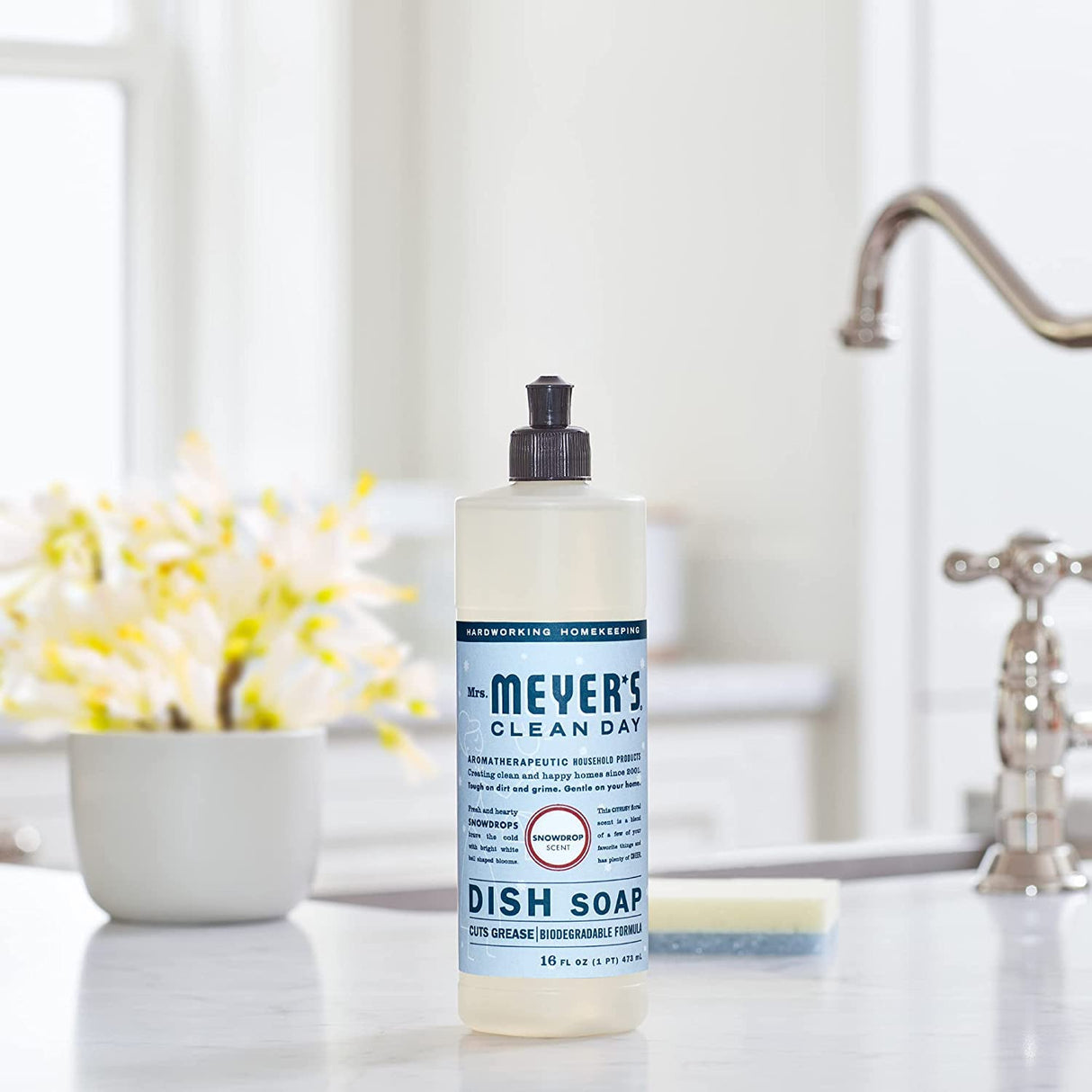 Mrs. MEYER'S CLEAN DAY Liquid Soap, Snow Drop 16 Fl Oz (Pack of 3)