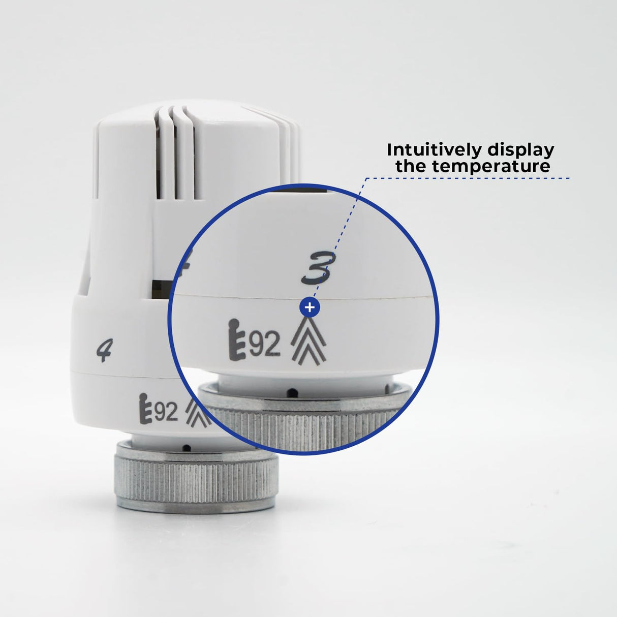 Thermostatic Radiator Valve Head 1pcs - Vancoco Modern TRV Head Thermostatic Radiator Valve Head Thermostatic Valve Head M30x1.5 TRV Head Radiator Valves