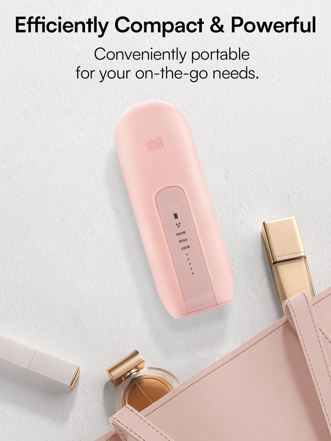 Laser Hair Removal Device for Women and Men, INIA Fond Hair Remover with Long-Lasting in Hair Reduction for Body&Face, Safe at-home Results for Armpits, Bikini and Legs