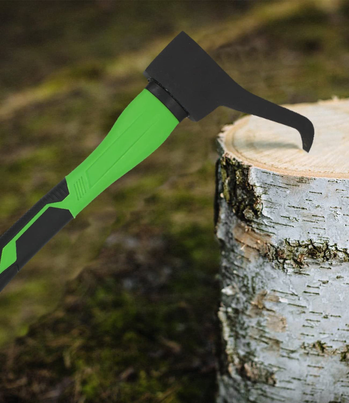 WICING Hookaroon 15 Inch, Pickaroon Forged Steel, with Anti-Slip & Shock Reduction Grip, for Log Lifting and Moving Wood Firewood Tool