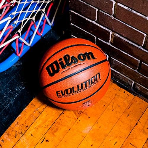 WILSON Evolution Indoor Game Basketballs - Size 5, Size 6 and Size 7