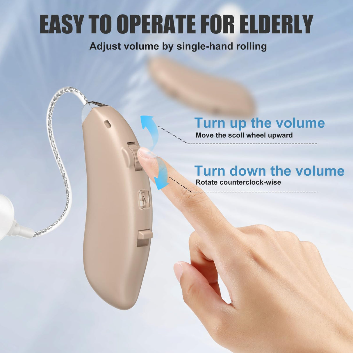 Flaygo Rechargeable Hearing Aids for Seniors' Hearing Loss (Not Amplifier) - Latest 16-Channel Digital OTC Hearing Aid with Intelligent Noise Cancellation, 5-Day Long-Lasting Battery, Medical-Grade Materials, Comfortable & Anti-Slip for Secure Wearing, Be