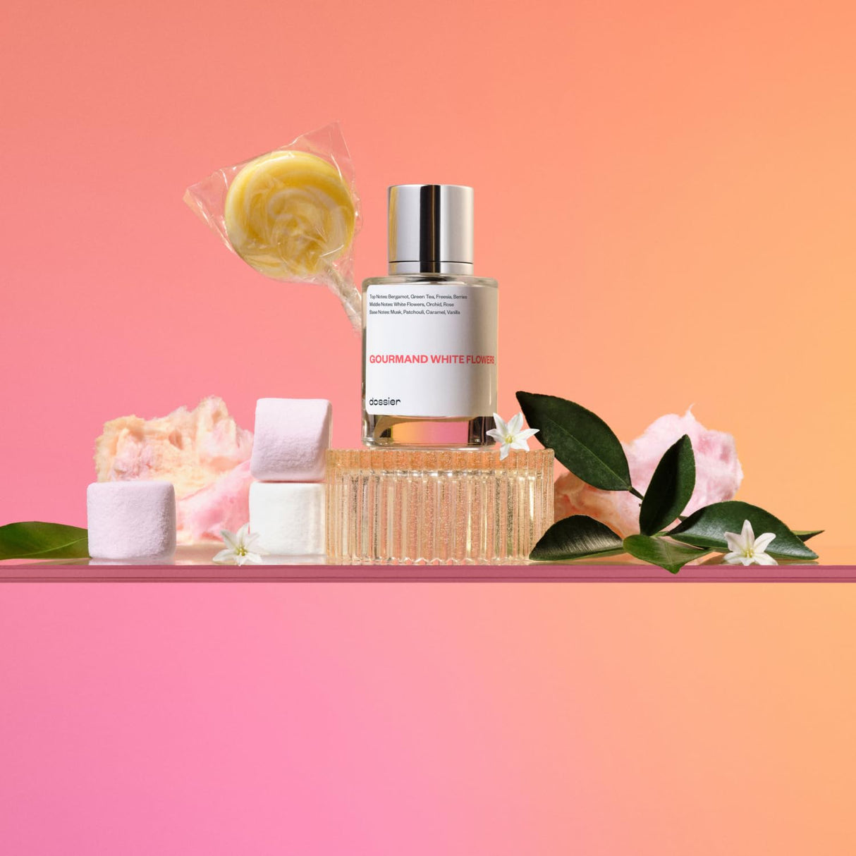 Dossier - Gourmand White Flowers - Eau de Parfum - Inspired by Viktor&Rolf's Flowerbomb - Perfume Luxury - Pure Infused - Paraben-Free - Vegan - For Women - Fragrance 3.4 Fl oz (Spray 100ml)
