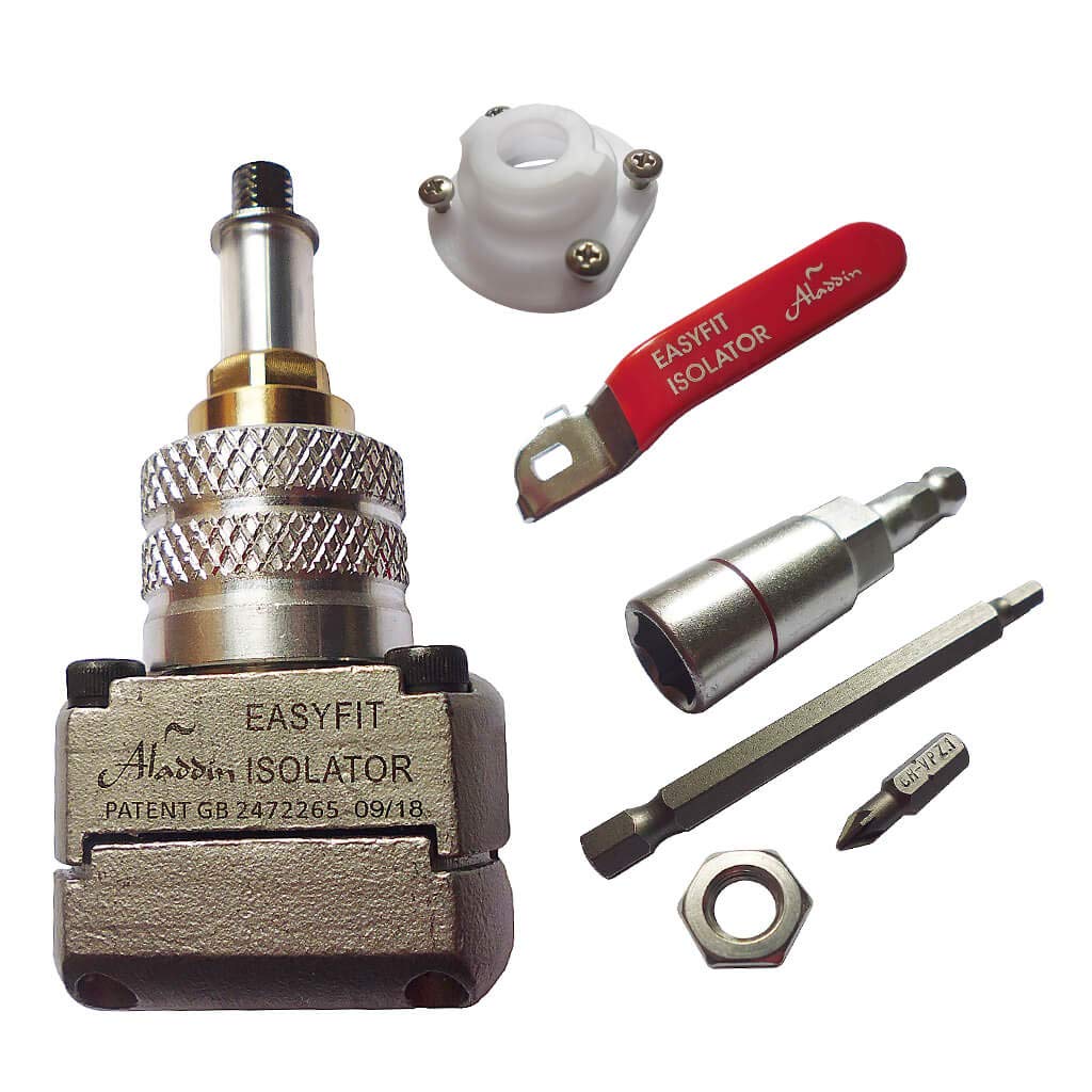 Aladdin EasyFit Isolator Valve 22mm Starter Kit and Tools Pack