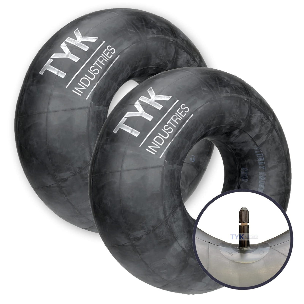 Pair (2) TYK 13x6.50-6 Inner Tube, Lawn Mower Tire Tubes 13x650-6 with a TR13 Valve Stem